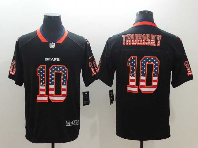 Nike Bears 10 Mitchell Trubisky Black USA Flag Fashion Color Rush Limited Jersey,We sell and wholesale Nike Bears 10 Mitchell Trubisky Black USA Flag Fashion Color Rush Limited Jersey on line form chian!